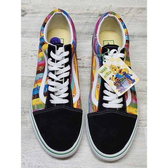 VANS Old Skool x Sesame Street Low Rainbow Stripes Sneakers Men Size 11.5 main image 7